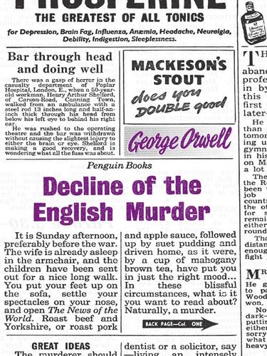 Sampul Decline of the English Murder