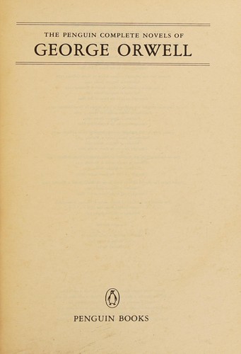 Sampul The Penguin complete novels of George Orwell.